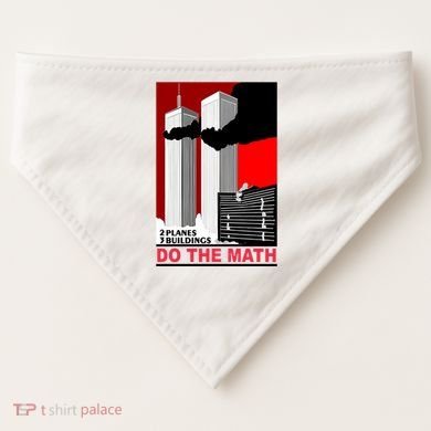 2 Planes 3 Buildings Do The Math USA-Made Doggie Bandana