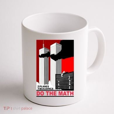 2 Planes 3 Buildings Do The Math Coffee Mug back