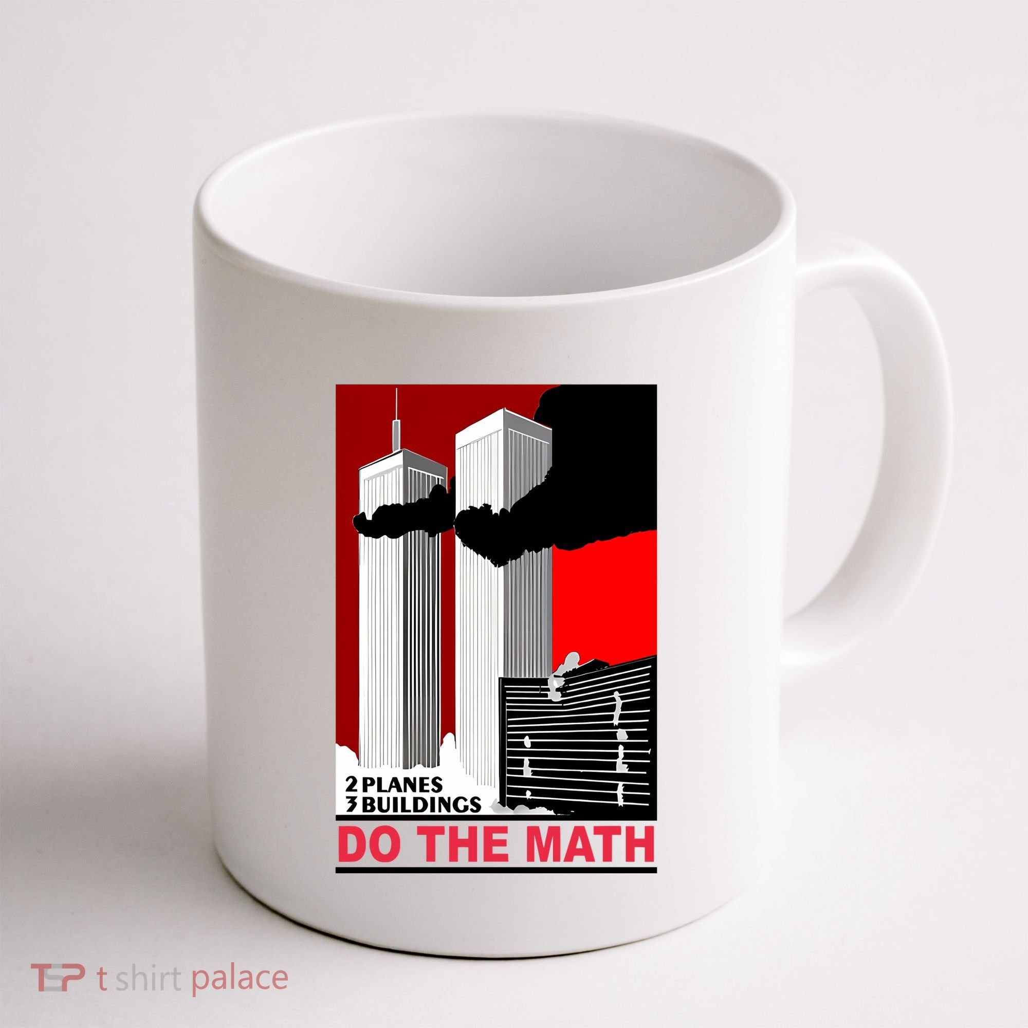 2 Planes 3 Buildings Do The Math Coffee Mug
