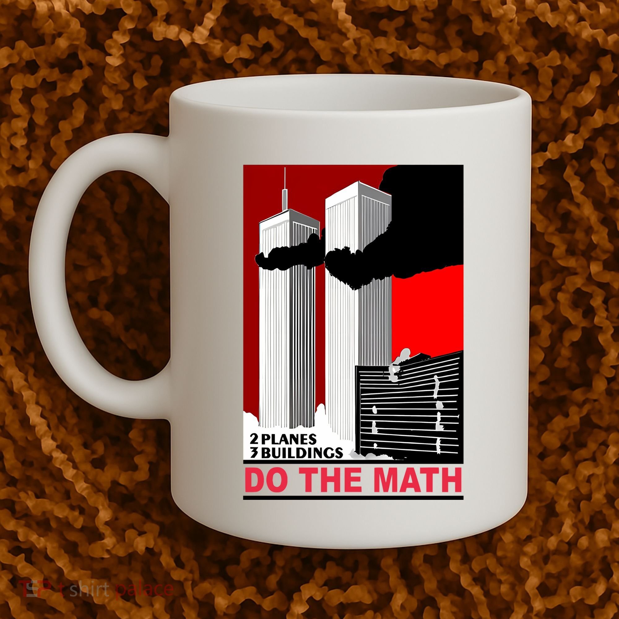 2 Planes 3 Buildings Do The Math Coffee Mug