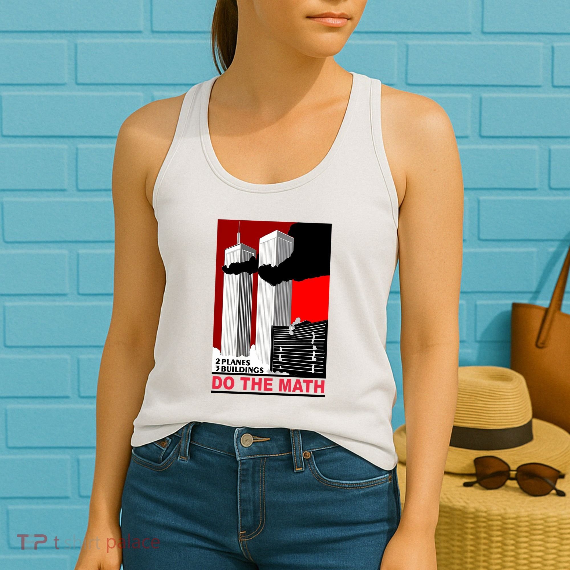 2 Planes 3 Buildings Do The Math Women's Tank Top