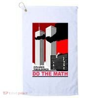 2 Planes 3 Buildings Do The Math Golf Towel thumb 0
