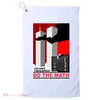 2 Planes 3 Buildings Do The Math Golf Towel thumb 0
