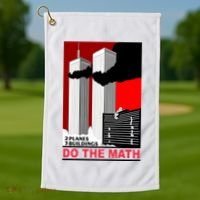 2 Planes 3 Buildings Do The Math Golf Towel thumb 1