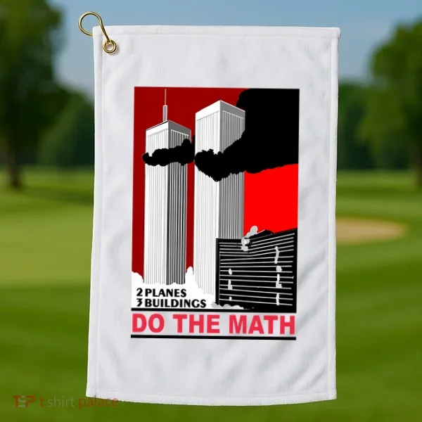 2 Planes 3 Buildings Do The Math Golf Towel