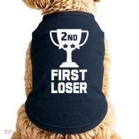 2nd Place First Loser Funny Second Place Trophy Doggie Tank thumb 0