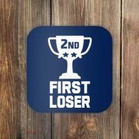 2nd Place First Loser Funny Second Place Trophy Coaster thumb 0