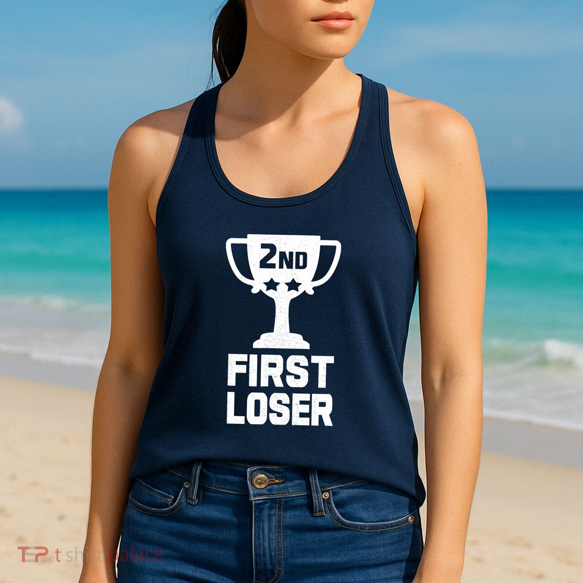 2nd Place First Loser Funny Second Place Trophy Women's Tank Top
