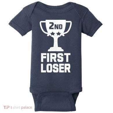 2nd Place First Loser Funny Second Place Trophy Baby Bodysuit
