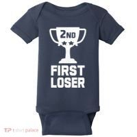 2nd Place First Loser Funny Second Place Trophy Baby Bodysuit thumb 0