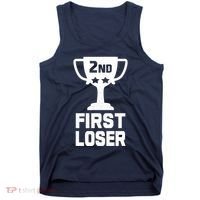2nd Place First Loser Funny Second Place Trophy Tank Top thumb 0
