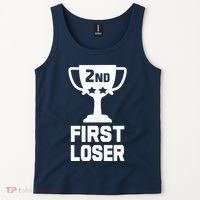 2nd Place First Loser Funny Second Place Trophy Tank Top thumb 2