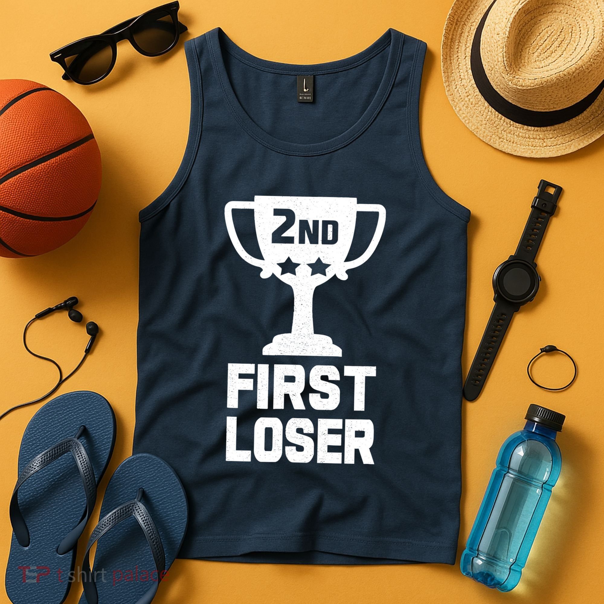 2nd Place First Loser Funny Second Place Trophy Tank Top