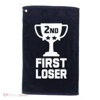 2nd Place First Loser Funny Second Place Trophy Golf Towel thumb 0