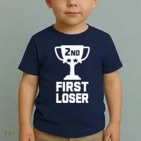 2nd Place First Loser Funny Second Place Trophy Toddler T-Shirt thumb 2
