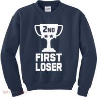 2nd Place First Loser Funny Second Place Trophy Kids Sweatshirt thumb 0