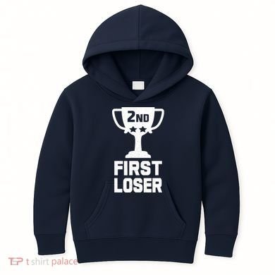 2nd Place First Loser Funny Second Place Trophy Kids Hoodie
