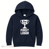 2nd Place First Loser Funny Second Place Trophy Kids Hoodie thumb 0