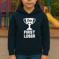 2nd Place First Loser Funny Second Place Trophy Kids Hoodie thumb 3