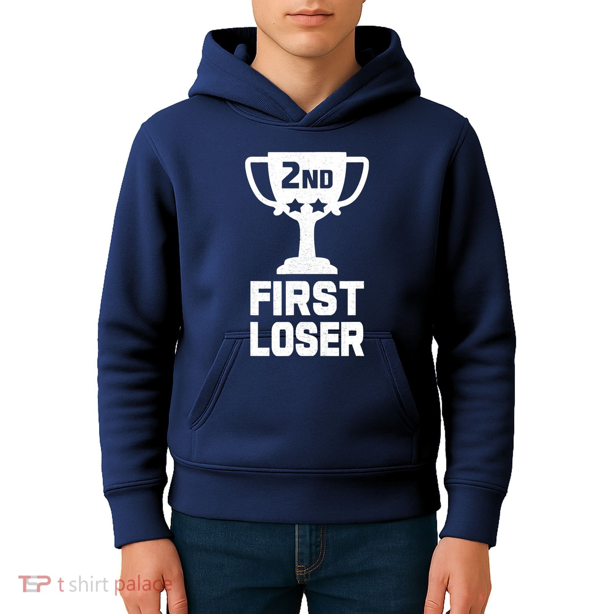 2nd Place First Loser Funny Second Place Trophy Kids Hoodie