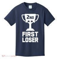 2nd Place First Loser Funny Second Place Trophy Kids T-Shirt thumb 0