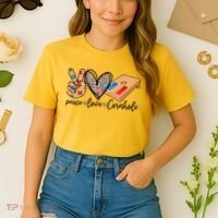 2pNJ Peace Love Cornhole Board Bag Toss Game Cornhole lover Comfort Colors Boxy T-Shirt thumb 2