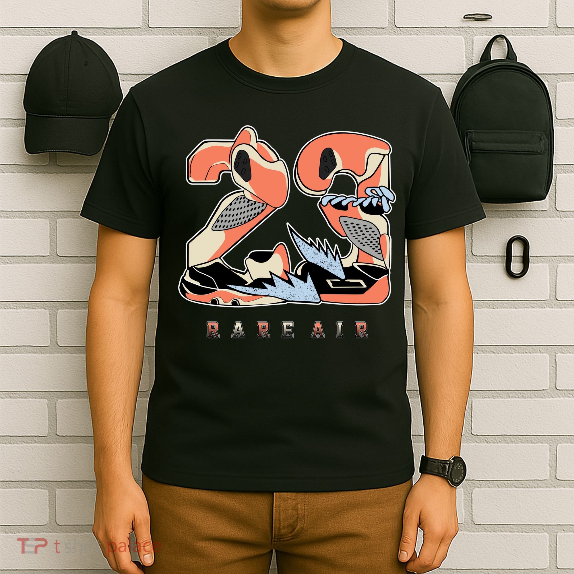 23 Rare Air Crimson Bliss 5s Matching T-Shirt
