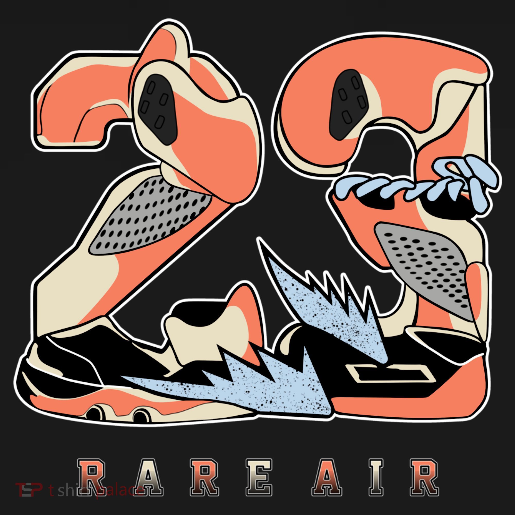 23 Rare Air Crimson Bliss 5s Matching T-Shirt