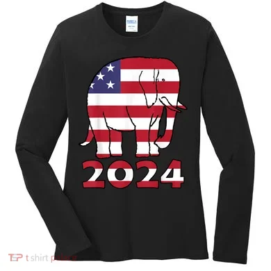 2024 Republican Support Women's Long Sleeve Shirt