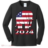 2024 Republican Support Kids Long Sleeve Shirt thumb 0