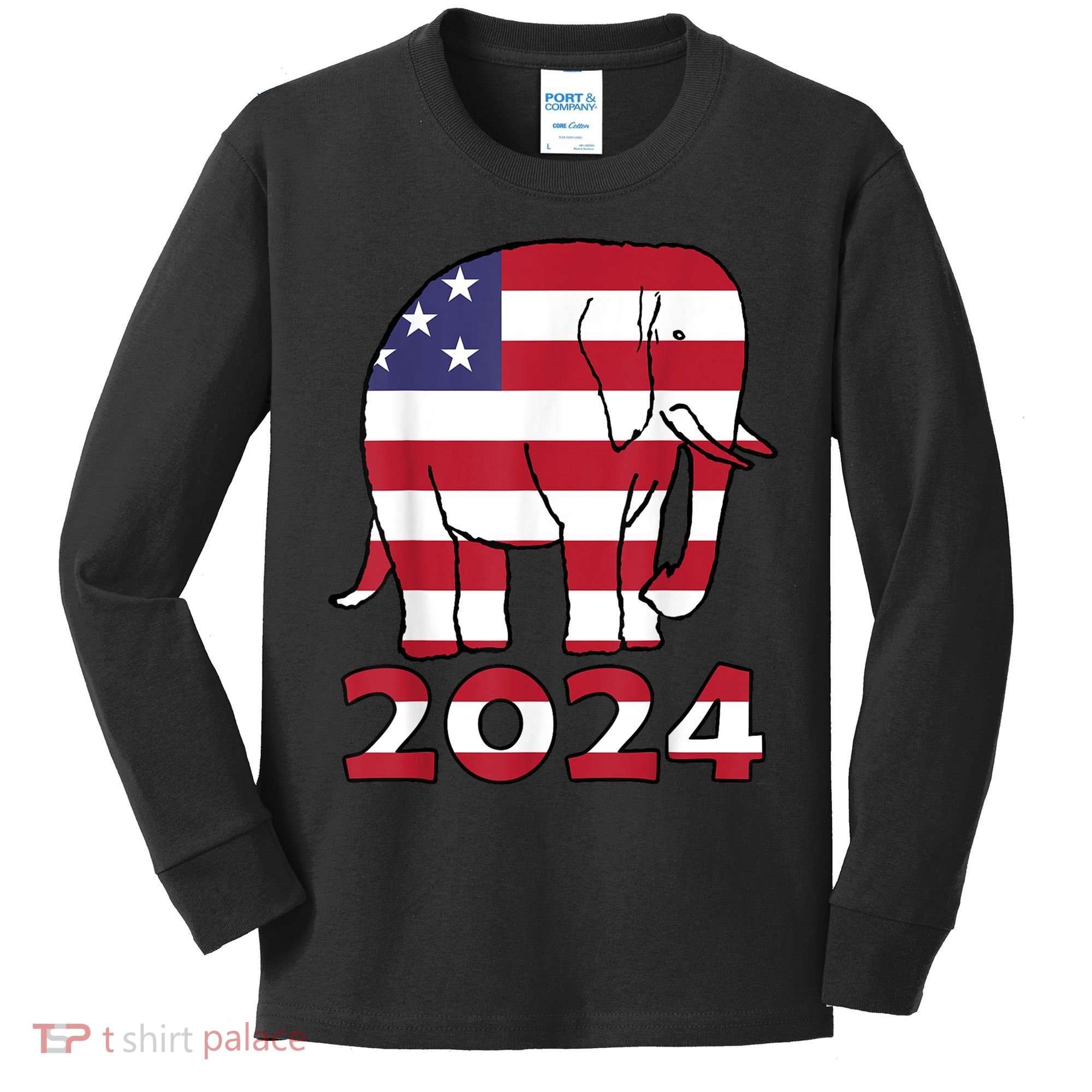 2024 Republican Support Kids Long Sleeve Shirt