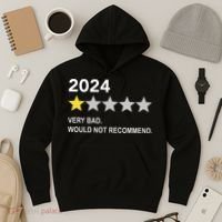 2024 Rating Very Bad Would Not Recommend One Star Rating Hoodie thumb 3