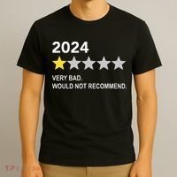 2024 Rating Very Bad Would Not Recommend One Star Rating T-Shirt thumb 3