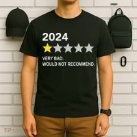 2024 Rating Very Bad Would Not Recommend One Star Rating T-Shirt thumb 6