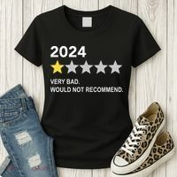 2024 Rating Very Bad Would Not Recommend One Star Rating Women's T-Shirt thumb 3