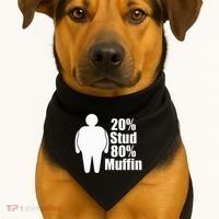 20 Stud 80 Muffin Funny USA-Made Doggie Bandana thumb 1
