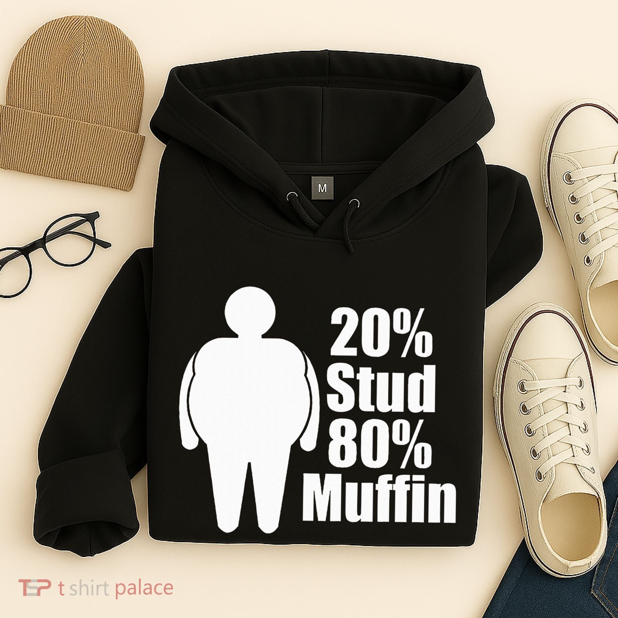 20 Stud 80 Muffin Funny Hoodie