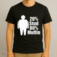 20 Stud 80 Muffin Funny T-Shirt thumb 3