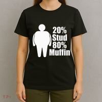 20 Stud 80 Muffin Funny T-Shirt thumb 4