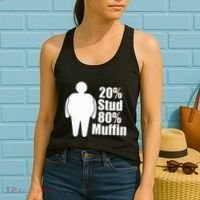 20 Stud 80 Muffin Funny Women's Tank Top thumb 2