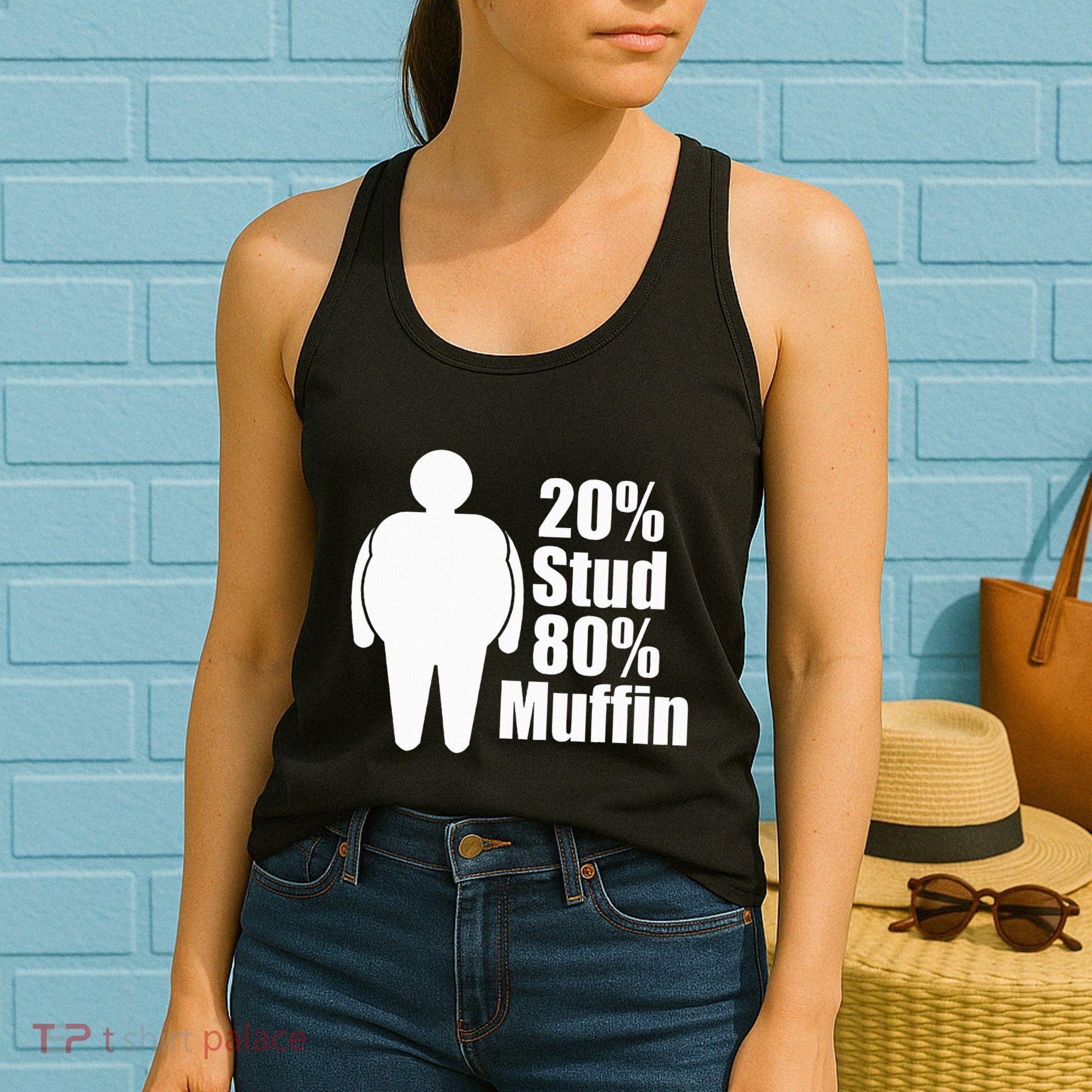 20 Stud 80 Muffin Funny Women's Tank Top