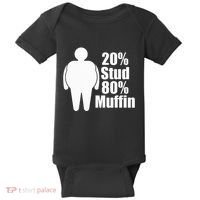 20 Stud 80 Muffin Funny Baby Bodysuit thumb 0