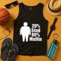 20 Stud 80 Muffin Funny Tank Top thumb 4