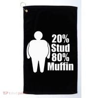 20 Stud 80 Muffin Funny Golf Towel thumb 0