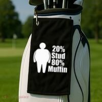 20 Stud 80 Muffin Funny Golf Towel thumb 2