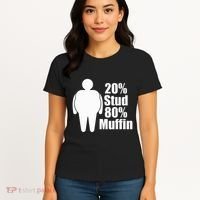 20 Stud 80 Muffin Funny Women's T-Shirt thumb 4