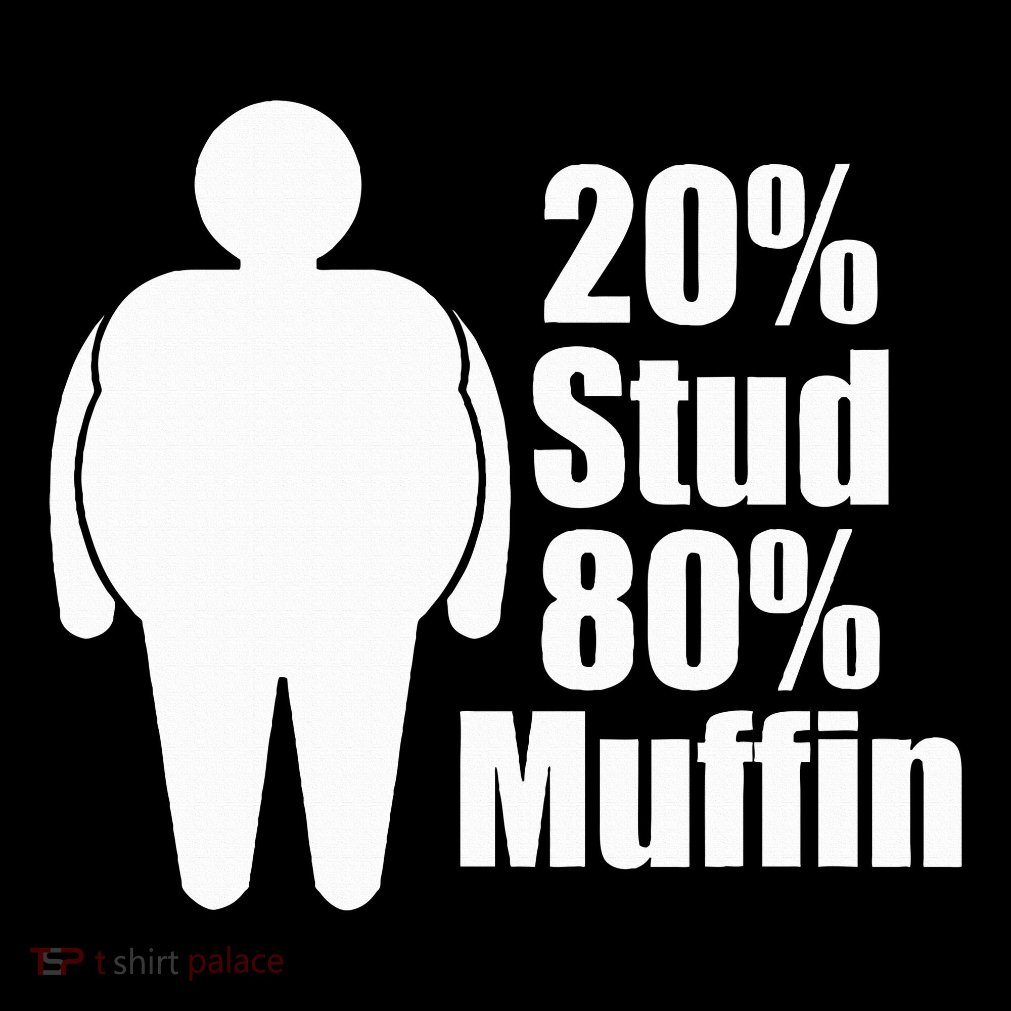 20 Stud 80 Muffin Funny Kids T-Shirt