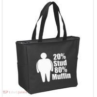 20 Stud 80 Muffin Funny Tote Bag thumb 2