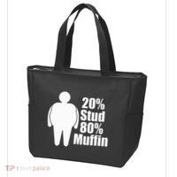 20 Stud 80 Muffin Funny Tote Bag thumb 3