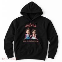 2 Sisters Anime Chibi Built In Best Friends For Life Hoodie thumb 0